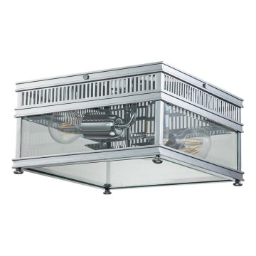 Elstead - Ulkokattovalaisin HOLBORN 2xE27/60W/230V IP44 kiiltävä kromi