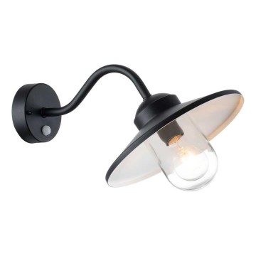 Elstead - Ulkoseinävalaisin liiketunnistimella KLAMPENBORG 1xE27/60W/230V IP44