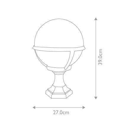 Elstead - Ulkovalaisin GLENBEIGH 1xE27/100W/230V IP44