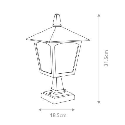Elstead - Ulkovalaisin YORK 1xE27/100W/230V IP43