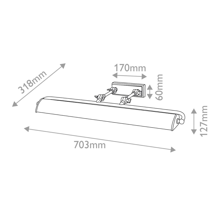 Elstead - Taulunvalaisin WINCHFIELD 4xE14/40W/230V, kullanvärinen