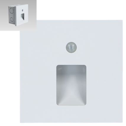 Emithor 70420 - LED-porrasvalaisin sensorilla VIX LED/1W/230V 4000K valkoinen