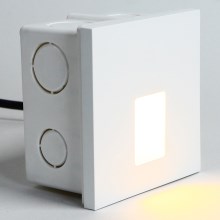 Emithor 70421 - portaikon LED-valo VIX LED/1W/230V 4000K valkoinen