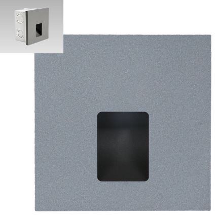 Emithor 70423 - portaikon LED-valo VIX LED/1W/230V 4000K harmaa