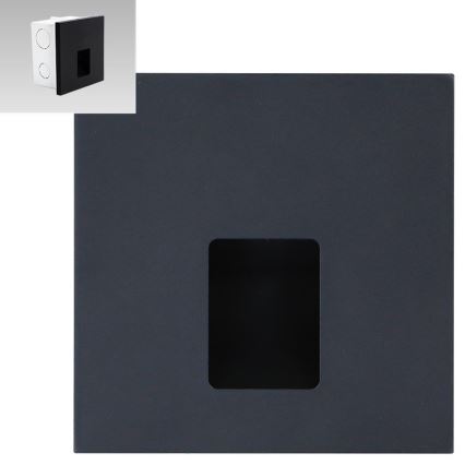 Emithor 70425 - portaikon LED-valo VIX LED/1W/230V 4000K musta