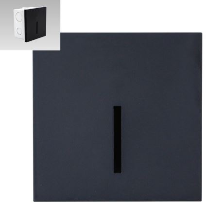 Emithor 70431 - portaikon LED-valo LINE LED/1W/230V 4000K musta