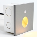 Emithor 70434 - LED-portaiden valo anturilla OLIVE LED/1W/230V harmaa