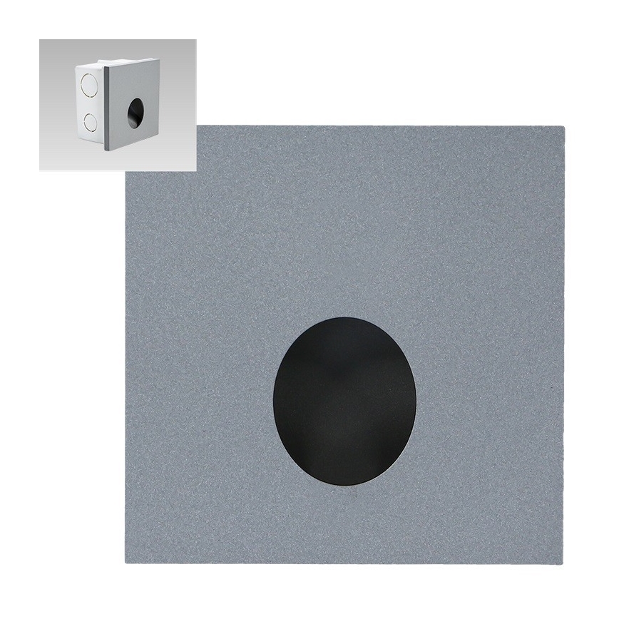 Emithor 70435 - portaikon LED-valo OLIVE LED/1W/230V 4000K harmaa