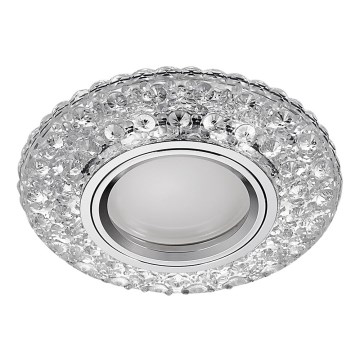 Emithor 71095 - LED-kattovalaisin ELEGANT GLASS FIX 1xGU10/50W + LED/3W-nauha