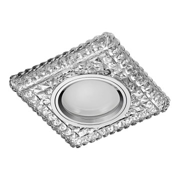 Emithor 71096 - LED-kattovalaisin ELEGANT GLASS FIX 1xGU10/50W + LED/3W-nauha