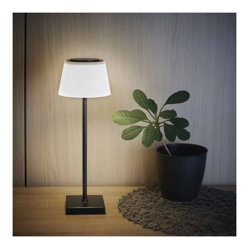 LED himmennettävä ladattava lamppu KATIE LED/4W/10V 1800mAh IP44 CRI 90 musta