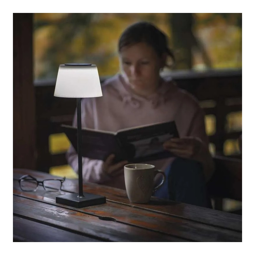 LED himmennettävä ladattava lamppu KATIE LED/4W/10V 1800mAh IP44 CRI 90 musta