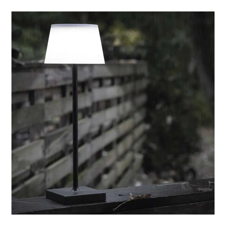 LED himmennettävä ladattava lamppu KATIE LED/4W/10V 1800mAh IP44 CRI 90 musta