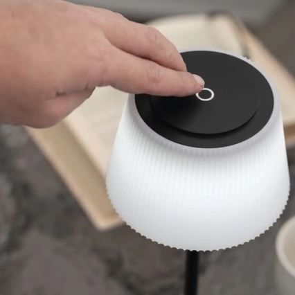 LED himmennettävä ladattava lamppu KATIE LED/4W/10V 1800mAh IP44 CRI 90 musta