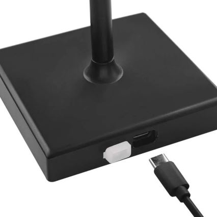 LED himmennettävä ladattava lamppu KATIE LED/4W/10V 1800mAh IP44 CRI 90 musta