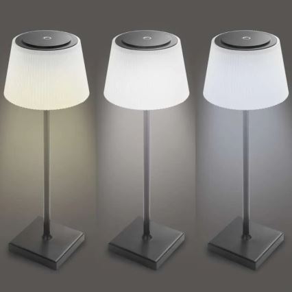 LED himmennettävä ladattava lamppu KATIE LED/4W/10V 1800mAh IP44 CRI 90 musta