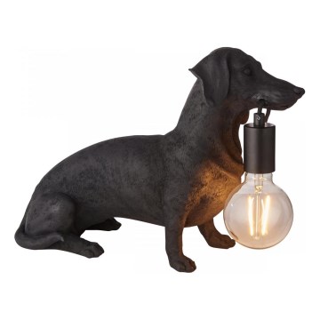 Endon 101188 - Pöytävalaisin DACHSHUND 1xE27/10W/230V musta
