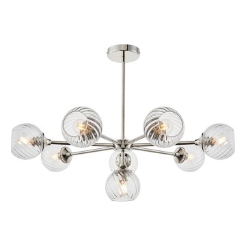 Endon 104051 - Riippuvalaisin ALLEGRA 8xE14/7W/230V kiiltävä kromi