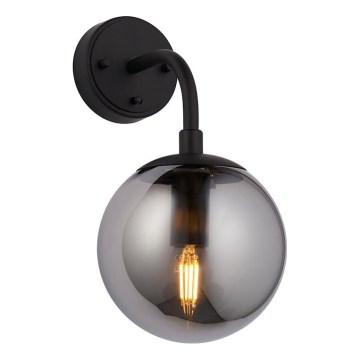 Endon 106664 - Seinävalaisin ONTARIO 1xE14/7W/230V musta/savuinen