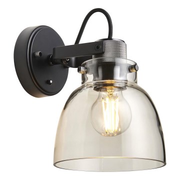 Endon 107011 - Seinäkohdevalaisin URBAN 1xE27/10W/230V musta/savunmusta