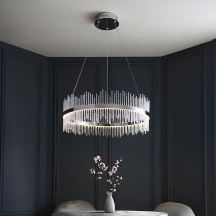 Endon 107108 - LED-riippuvalaisin vaijerilla LED/56W/230V 3000K kiiltävä kromi