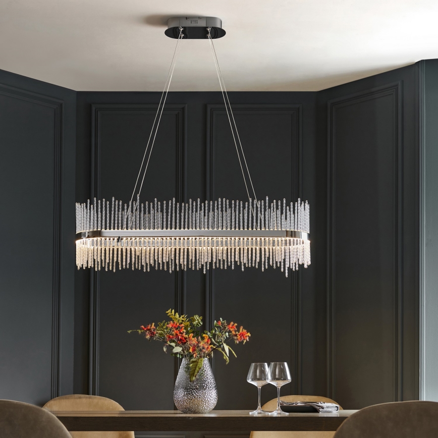 Endon 107109 - LED-riippuvalaisin vaijerilla LED/47W/230V 3000K kiiltävä kromi