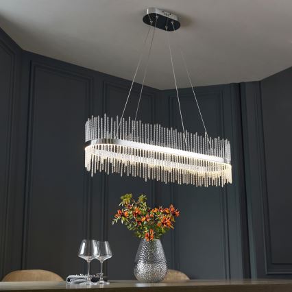 Endon 107109 - LED-riippuvalaisin vaijerilla LED/47W/230V 3000K kiiltävä kromi