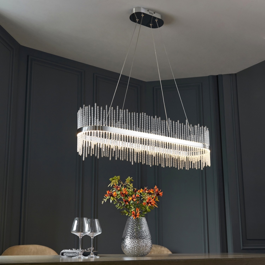 Endon 107109 - LED-riippuvalaisin vaijerilla LED/47W/230V 3000K kiiltävä kromi