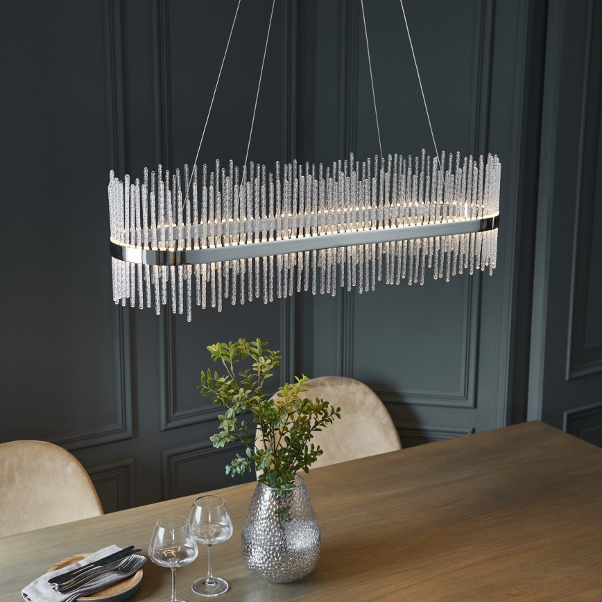 Endon 107109 - LED-riippuvalaisin vaijerilla LED/47W/230V 3000K kiiltävä kromi