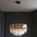 Endon 107785 - Riippuvalaisin vaijerilla 9xE14/6W/230V, kullanvärinen