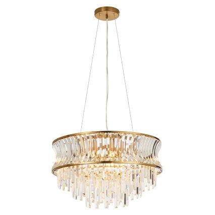 Endon 107785 - Riippuvalaisin vaijerilla 9xE14/6W/230V, kullanvärinen