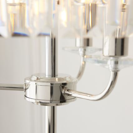 Endon 108103 - Lattialamppu CHESTERFIELD 3xE14/6W/230V kiiltävä kromi