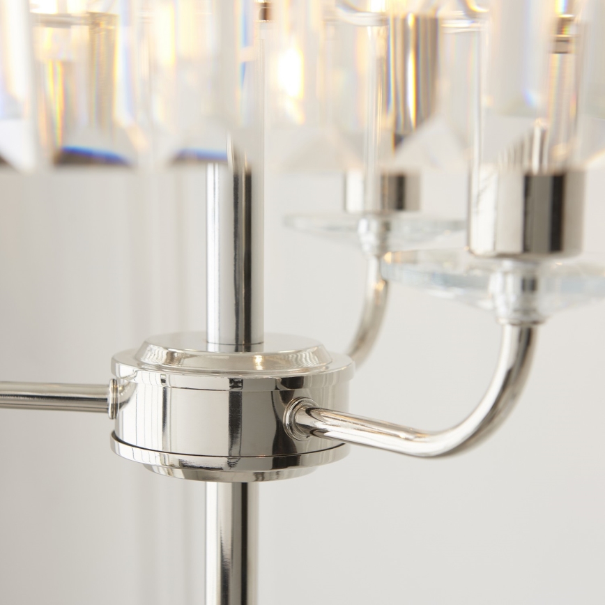 Endon 108103 - Lattialamppu CHESTERFIELD 3xE14/6W/230V kiiltävä kromi