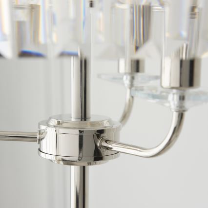 Endon 108103 - Lattialamppu CHESTERFIELD 3xE14/6W/230V kiiltävä kromi