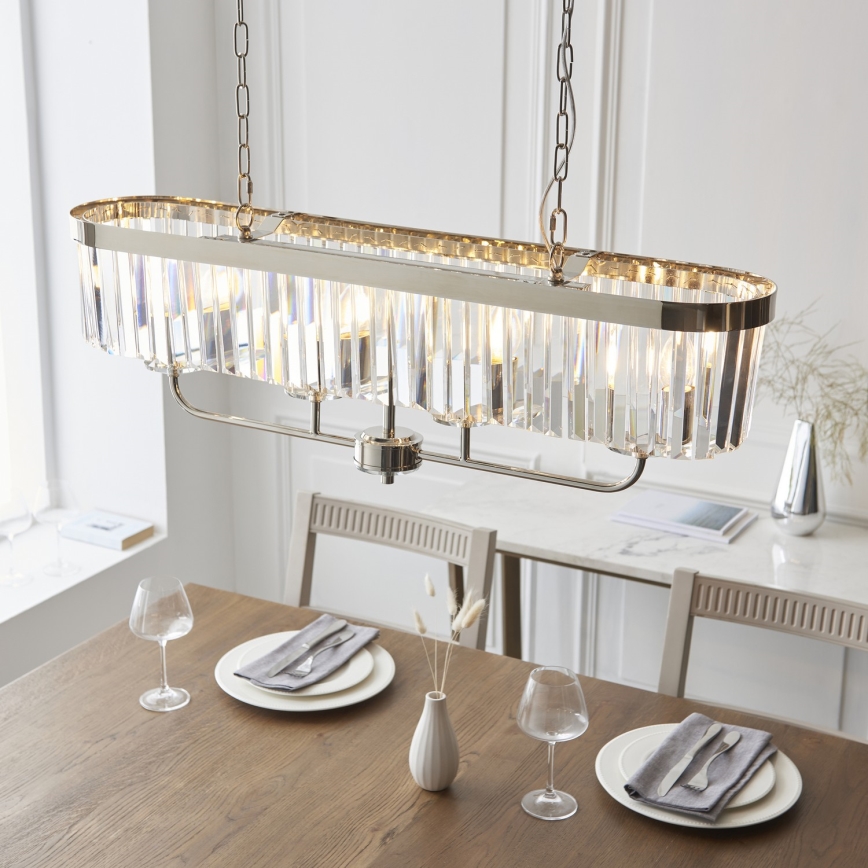 Endon 109058 - Ketjullinen kattokruunu 4xE14/6W/230V kiiltävä kromi