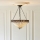 Endon 111871 - Ketjulla ripustettava Tiffany-tyylinen FARGO-kattokruunu 3xE27/10W/230V, halkaisija 50 cm