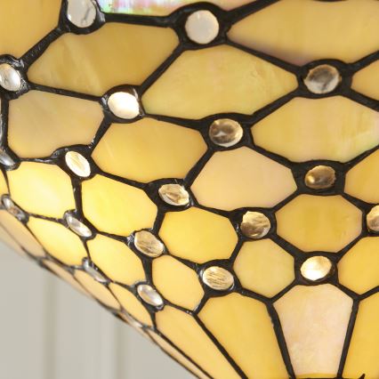 Endon 111884 - Riippuvalaisin ketjulla Tiffany PEARL 3xE27/10W/230V Ø 37 cm