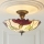 Endon 111896 - Pinta-asennettava Tiffany-kattovalaisin BOTANICA, 3x E27/10W/230V, halkaisija 45 cm