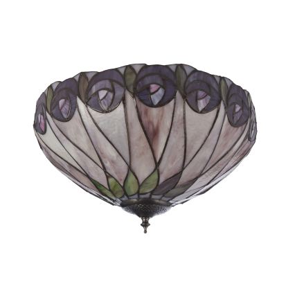 Endon 112188 - Tiffany-kattovalaisin HUTCHINSON 2xE27/60W/230V, halkaisija 40 cm