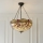 Endon 112251 - Ketjulla roikkuva Tiffany-tyylinen kattovalaisin DRAGONFLY 3xE27/60W/230V pr. 50 cm