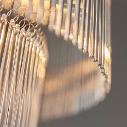 Endon 112576 - Kattokruunu ketjussa MARIETTA 16xE14/6W/230V messinki/läpinäkyvä