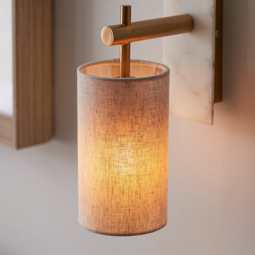 Endon 114201 - Seinävalaisin 1xE14/7W/230V beige/kulta