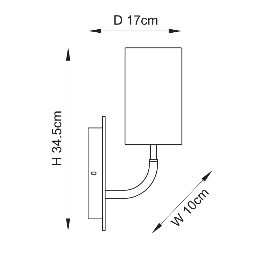 Endon 114203 - Seinävalaisin 1xE14/7W/230V beige/kullanvärinen