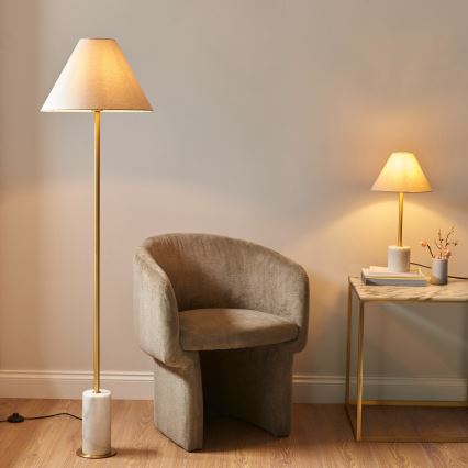 Endon 114209 - Lattiavalaisin 1xE27/10W/230V beige/kulta
