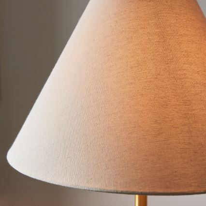 Endon 114209 - Lattiavalaisin 1xE27/10W/230V beige/kulta