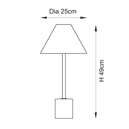 Endon 114211 - Pöytälamppu 1xE14/7W/230V beige/messinki