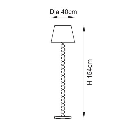 Endon 114634 - Lattialamppu HIGGLEDY 1xE27/10W/230V vihreä/harmaa