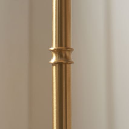 Endon 114785 - LED himmennettävä ladattava lattiavalaisin BURLEY LED/1,5W/5V 3600 mAh messinki/harmaa