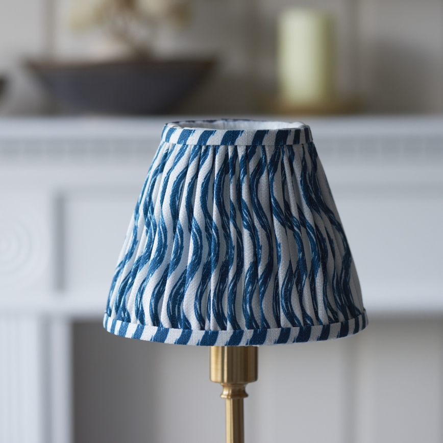 Endon 114796 - LED Himmennettävä ja ladattava pöytälamppu BURLEY LED/1,5W/5V 3600 mAh messinki/sininen