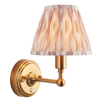 Endon 114831 - LED Himmennettävä ladattava seinä lamppu BURLEY LED/1,5W/5V 3600 mAh messinki/beige